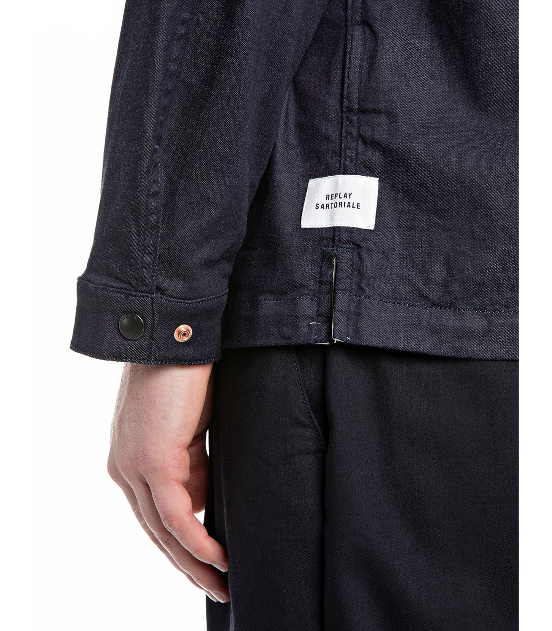 ストレッチコットンデニムカバーオール 詳細画像 ダークブルー 5